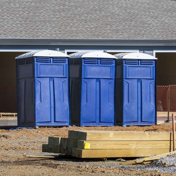 are there any restrictions on where i can place the porta potties during my rental period in Sioux Center IA